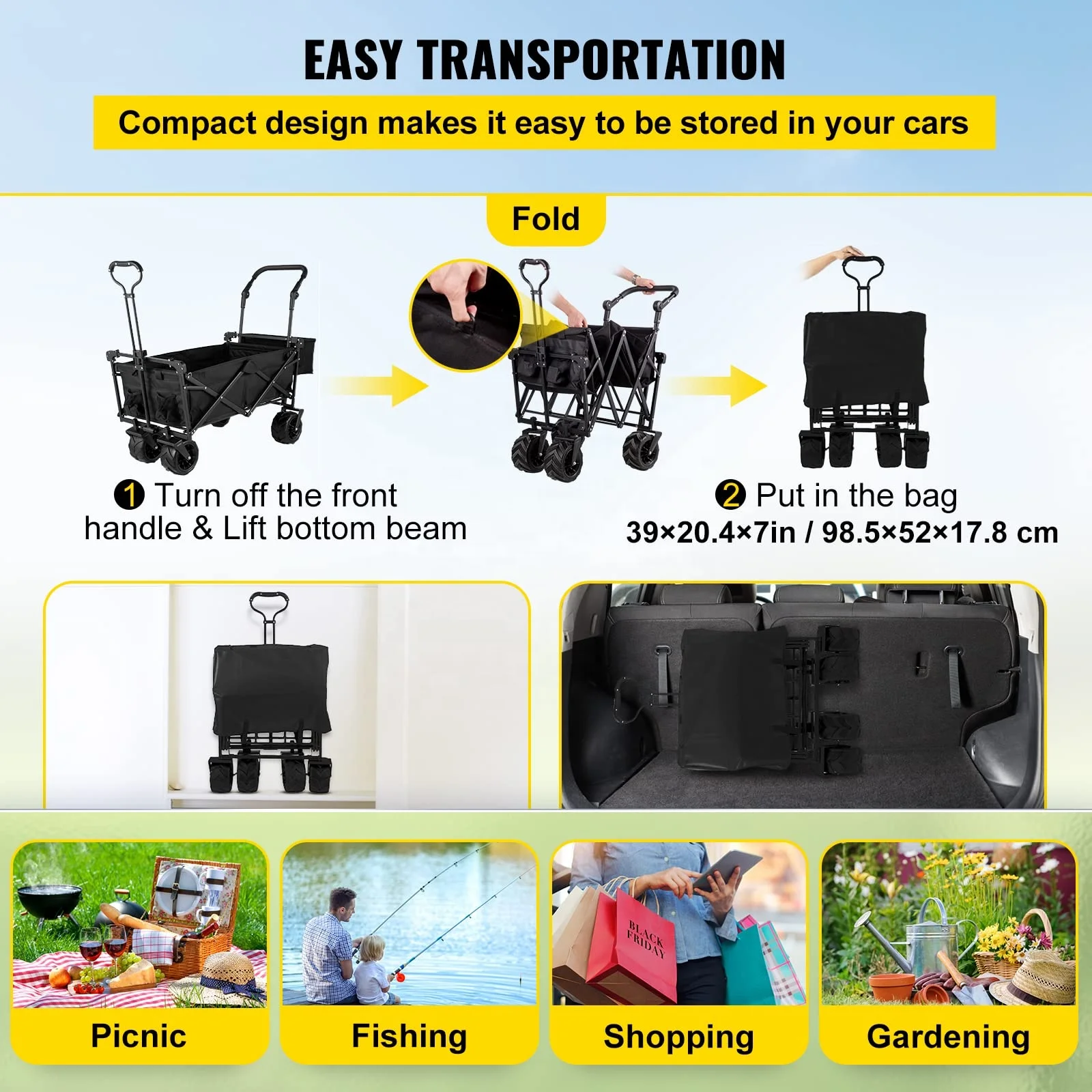 Outdoor Camping Folding Utilit - Outdoor Camping Trolley 评论和价格
