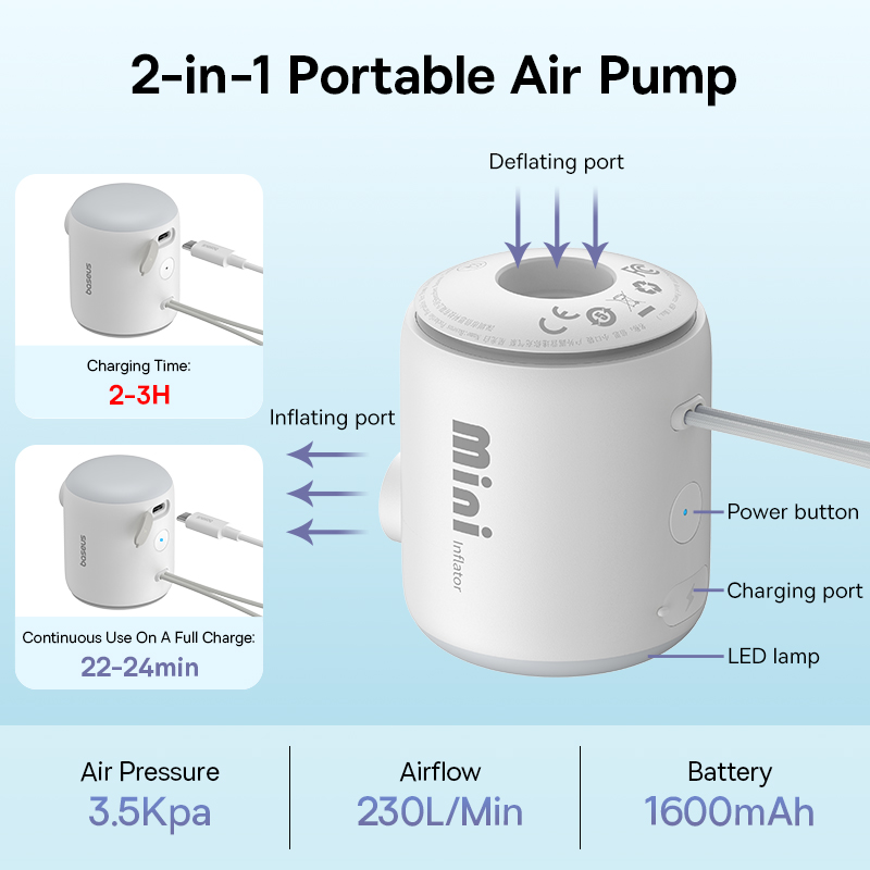 Baseus Air Pump Wireless Air C - Outdoor Camping Rugs 评论和价格