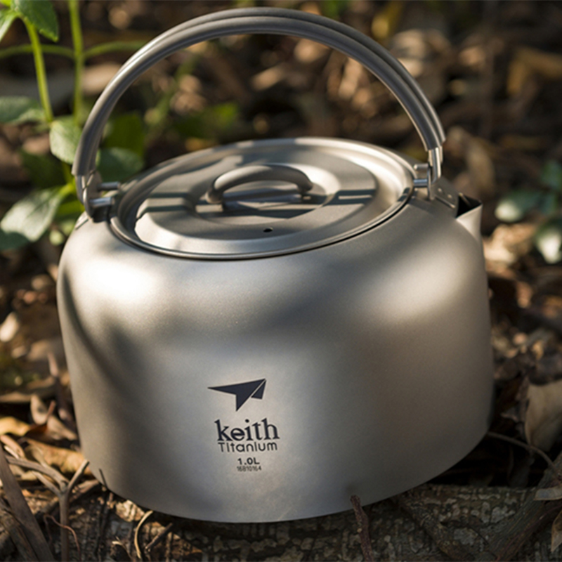 Keith Titanium Kettle 1L, Bact - Outdoor Camping Dining Set 评论和价格