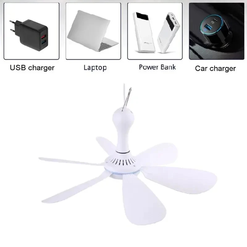 XIAOTREE USB Fan Silent 6-blad - Bed Outdoor Camping 评论和价格