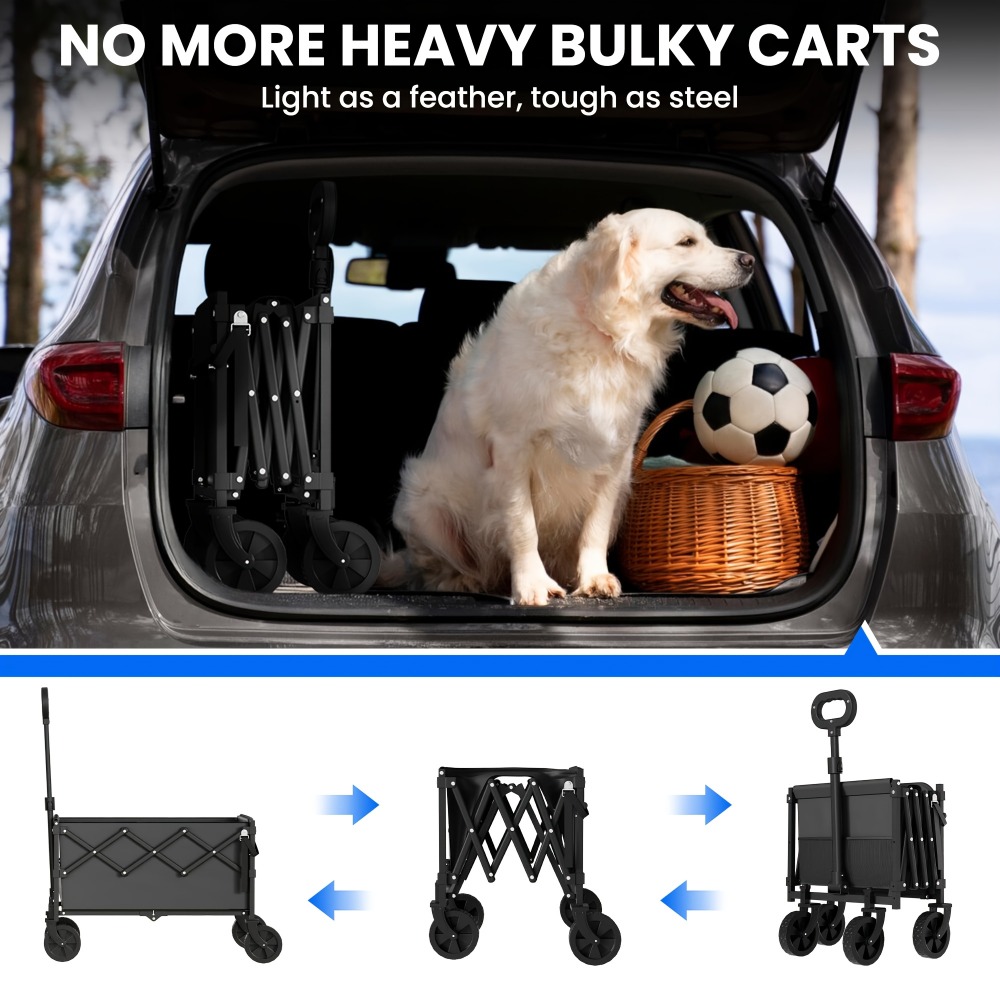 Folding Garden Cart 360 lbs Ca - Outdoor Camping Trolley 评论和价格