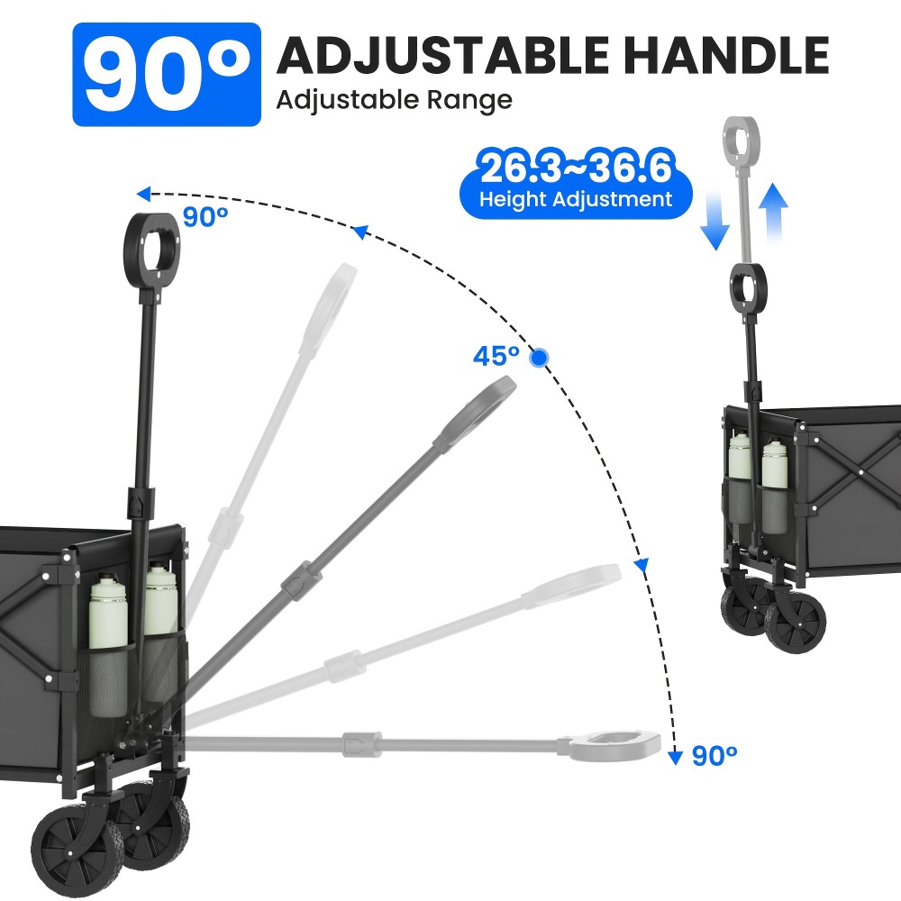 Folding Garden Cart 360 lbs Ca - Outdoor Camping Trolley 评论和价格