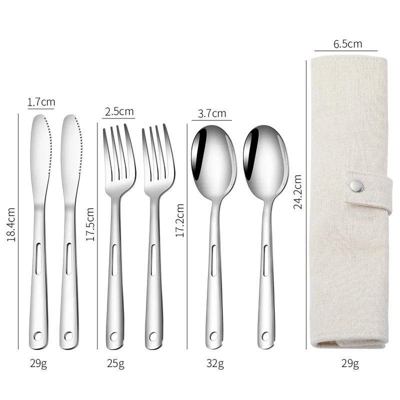 Spoon Fork Knife Sets Stainles - Outdoor Camping Dining Set 评论和价格
