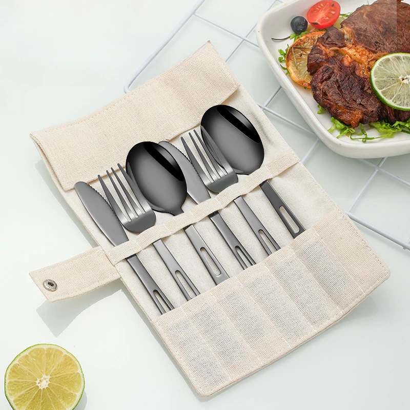 Spoon Fork Knife Sets Stainles - Outdoor Camping Dining Set 评论和价格