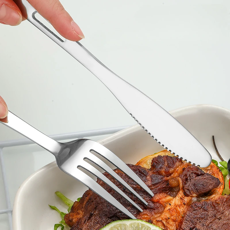 Spoon Fork Knife Sets Stainles - Outdoor Camping Dining Set 评论和价格