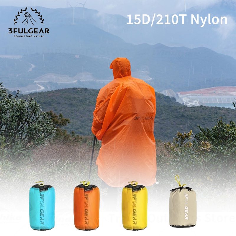 3F UL GEAR 2026 Hiking Raincoa - Camping Rain Poncho 评论和价格