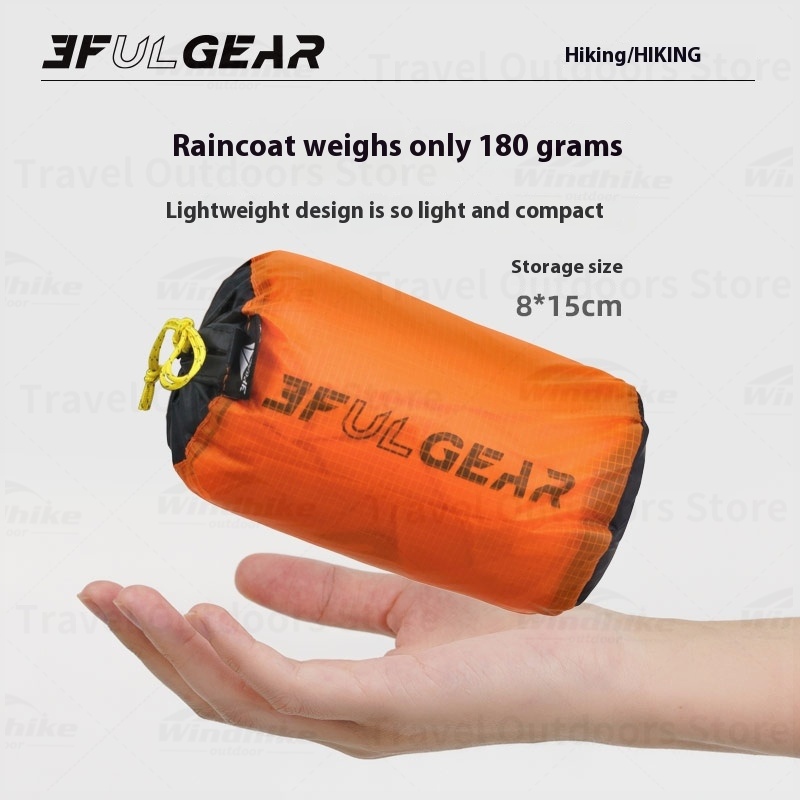 3F UL GEAR 2026 Hiking Raincoa - Camping Rain Poncho 评论和价格