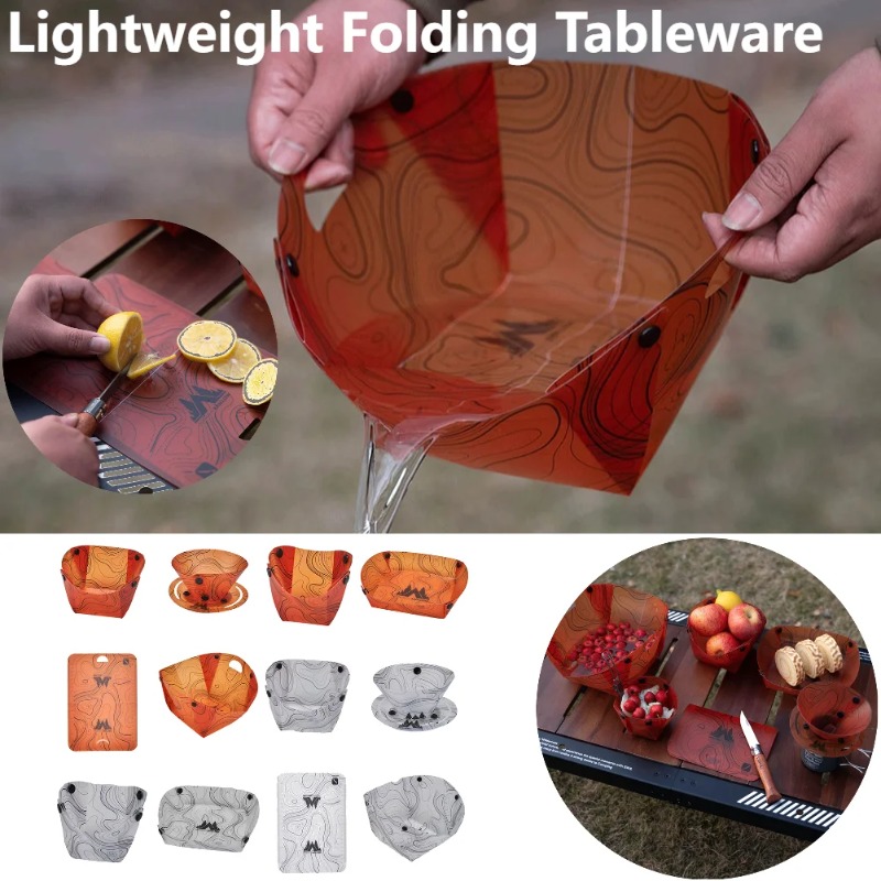 Foldable Camping Tableware Por - Outdoor Camping Dining Set 评论和价格